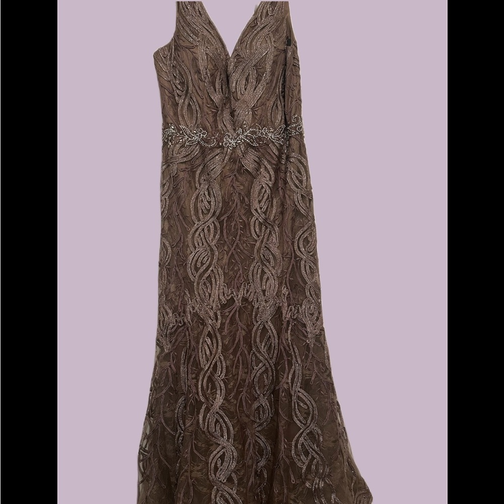 Gorgeous Mocha Evening Gown